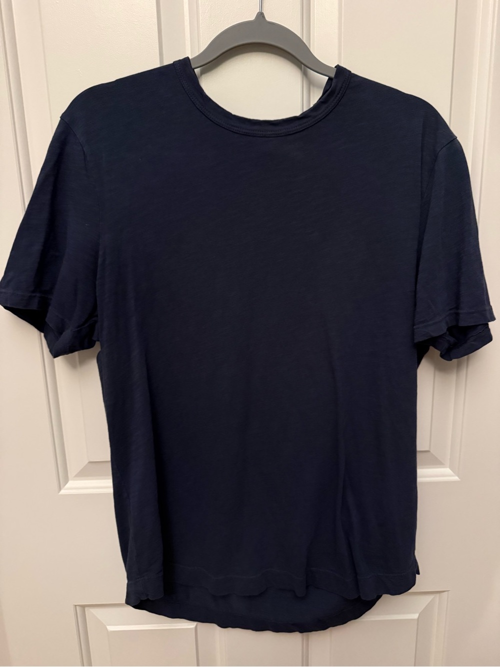 Buck Mason Curved Hem T-Shirt - Navy